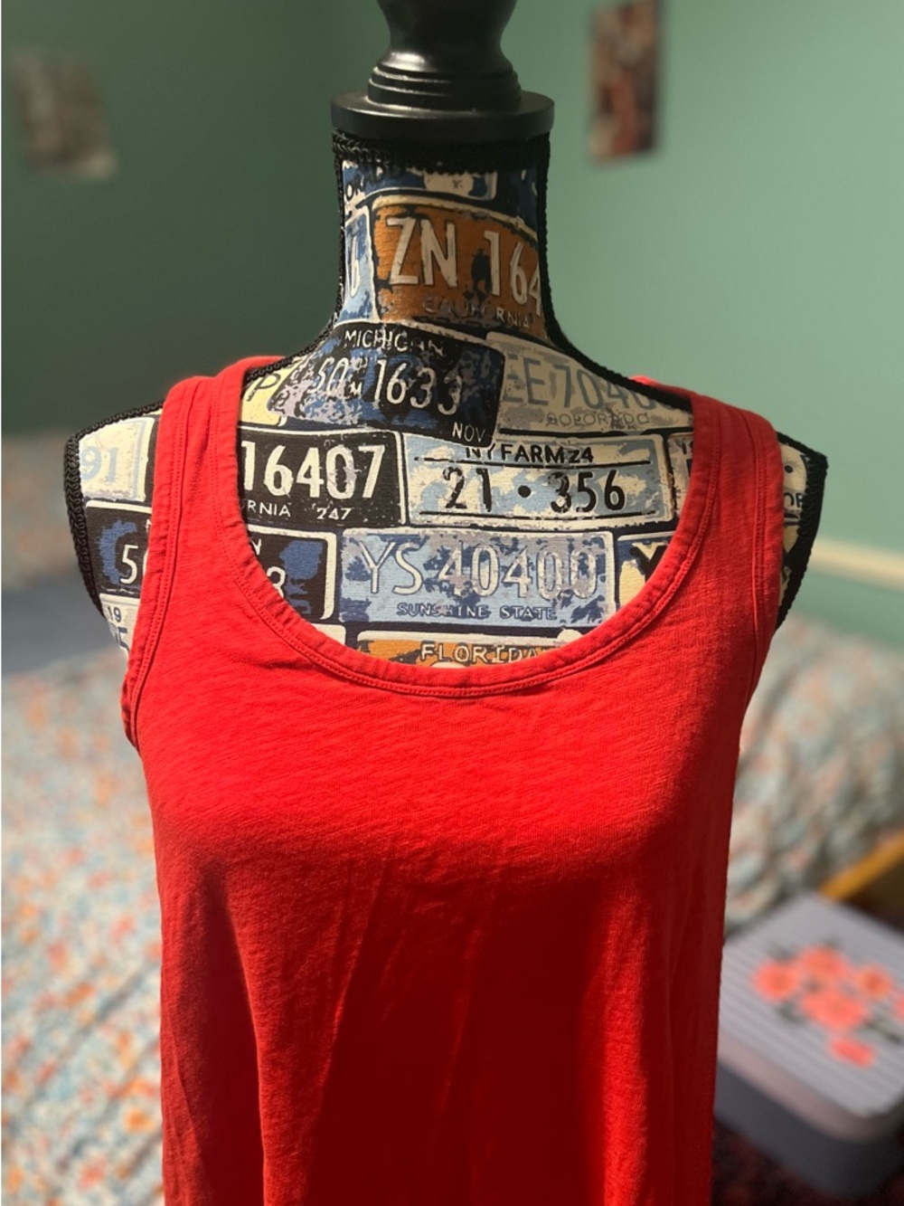 J. Crew Red Sleeveless Tank Dress - Picture 2 of 12